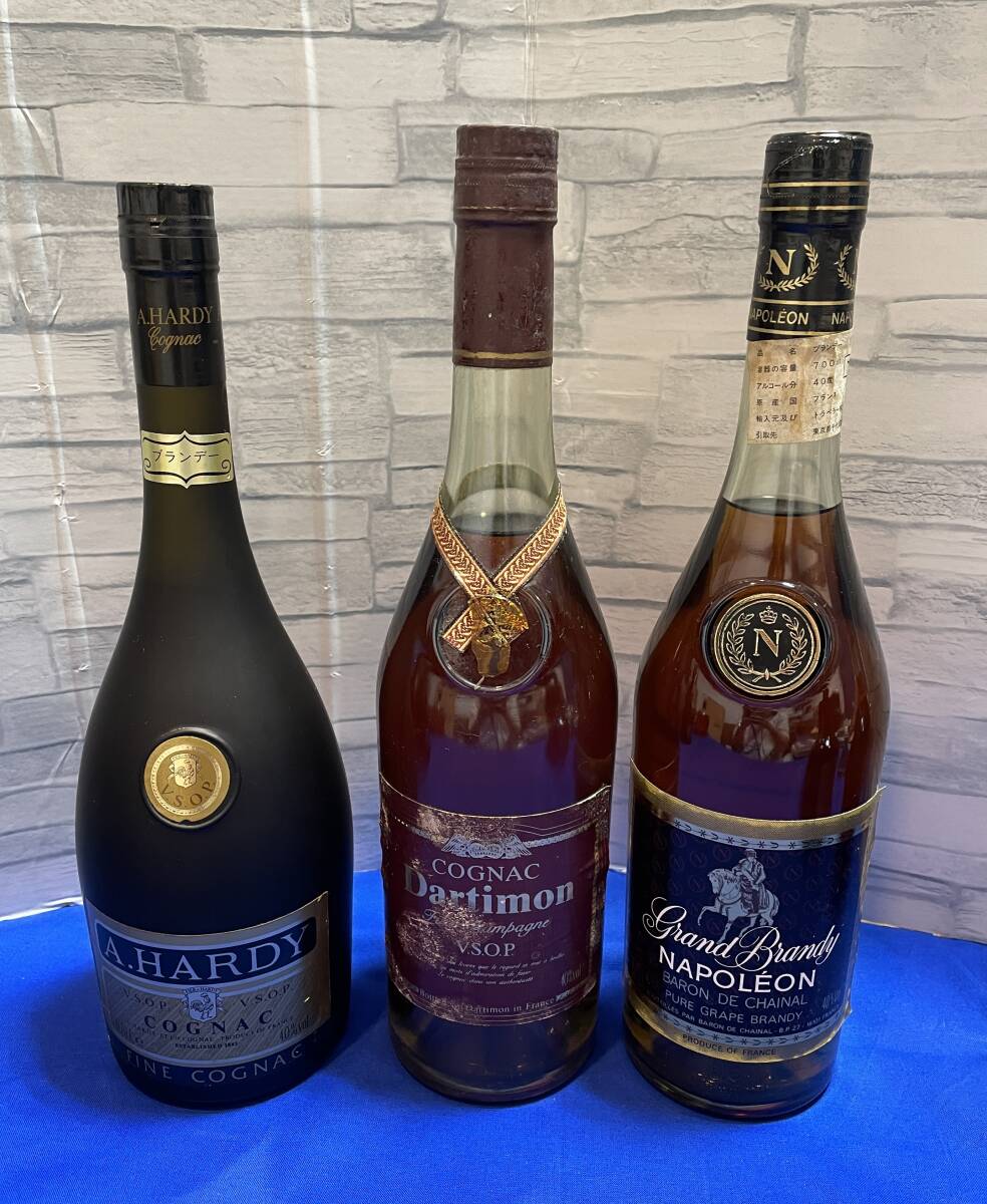 【現金特価】 ブランデー おまとめ/3本/古酒/未開栓(その他)｜売買された ブランデー