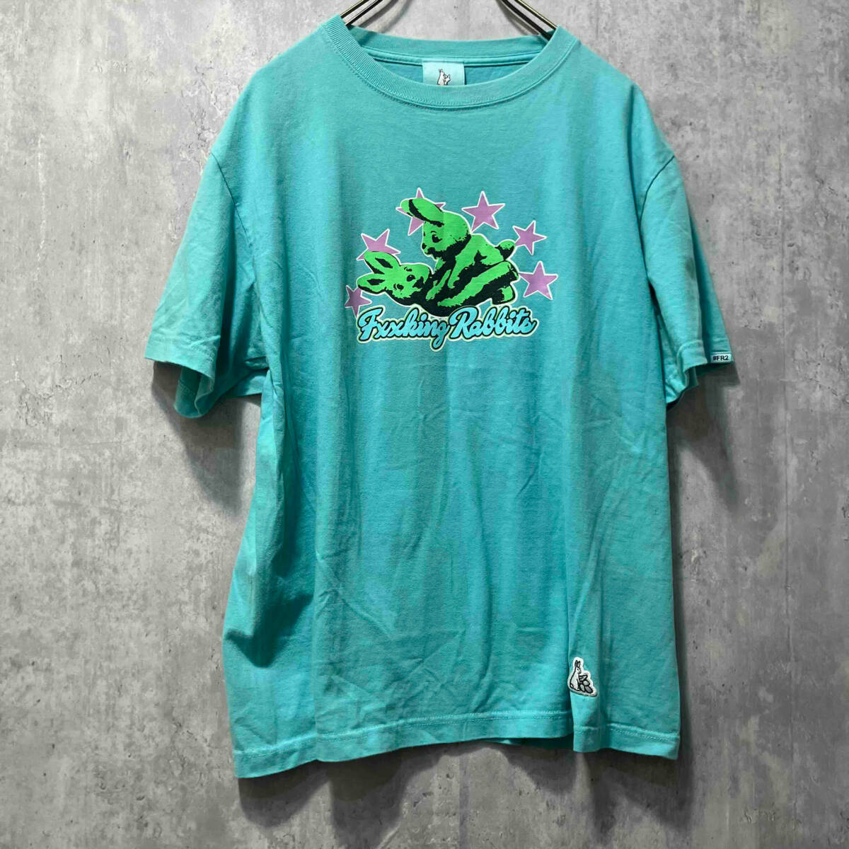 ＃FR2 short sleeve t-shirt ショート スリーブ Tシャツ ライトグリーン SIZE M エフアールツー