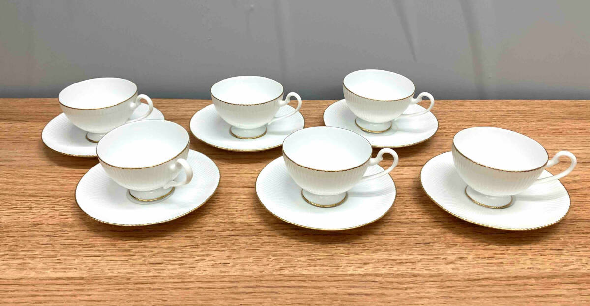 ノリタケ ダイヤモンドコレクション カップ&ソーサー6客 ノリタケ ダイヤモンドコレクション カップ&ソーサー6客