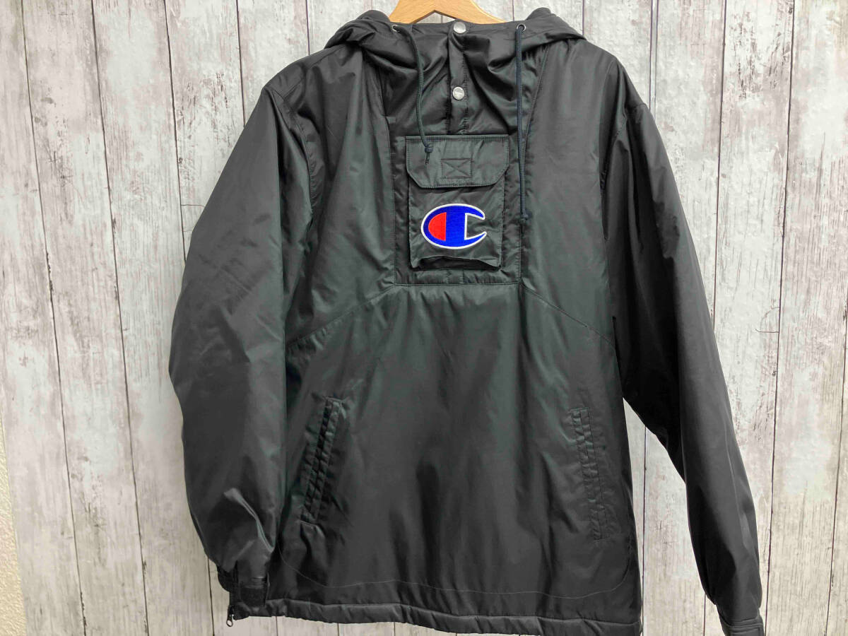 Supreme × CHAMPION 18SS／PULLOVER PARKA／ブラック ブルゾン