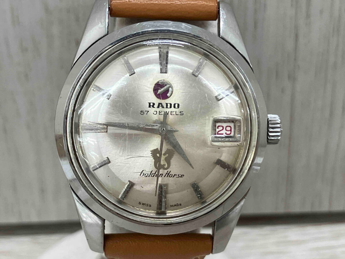 ジャンク １円 RADO Golden Horse 11675 稼働 腕時計 ラドー ゴールデンホース 自動巻き タツノオトシゴ ウ゛ィンテージ