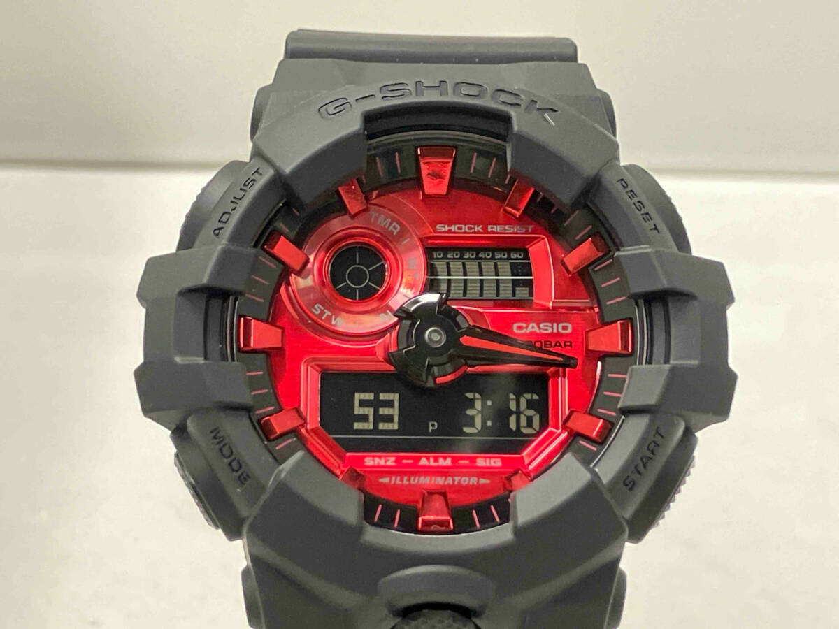 ジャンク 【1円スタート】CASIO カシオ G-SHOCK GA-700AR クォーツ 腕時計(ゆ30-04-09)