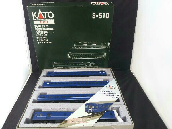 動作未確認 ＨＯゲージ KATO 3-510 24系25形寝台特急客車 4両基本セット カトー