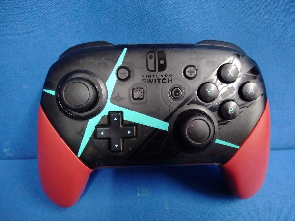 ジャンク 通電確認のみ Nintendo Switch Proコントローラー Xenoblade2エディション