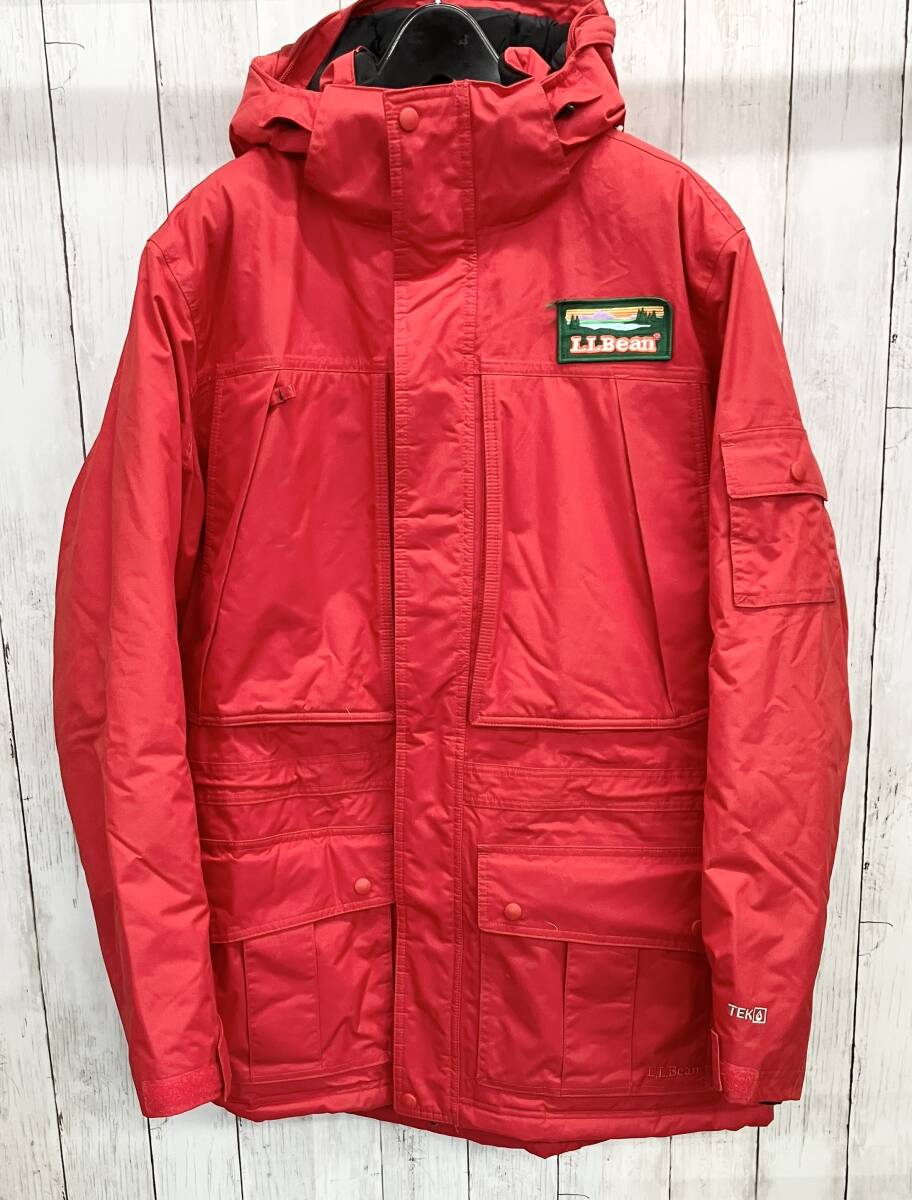 2024年 お歳暮・冬ギフト特集 L.L.Bean バクスターステートパーカー ダウンジャケット エルエルビーン フーデットダウン レッド Lサイズ 男性用