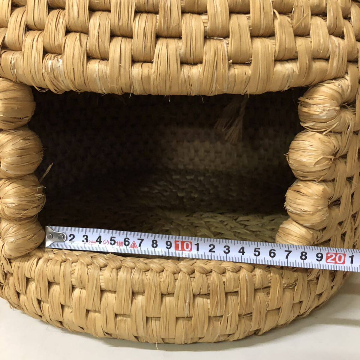 貓ちぐら 新潟県　関川村　新潟県津南町 ペットハウス 貓 工蕓品 ハンドメイド キャットハウス　本物新品未使用　40cm 日本制　LL555