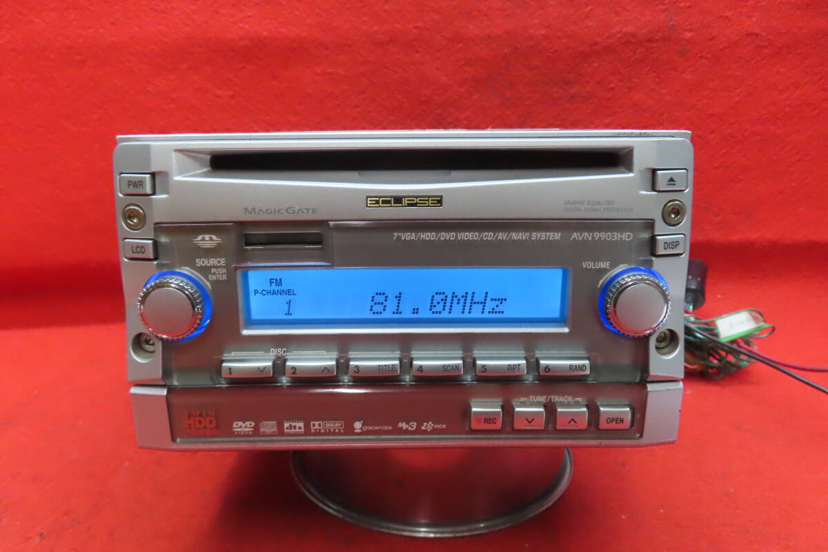 ＊CS1213＊/ECLIPSE イクリプス AVN9903HD 135001-27300141 CD DVD オーディオ CDプレーヤー デッキ　CD、DVD再生OK　2DIN