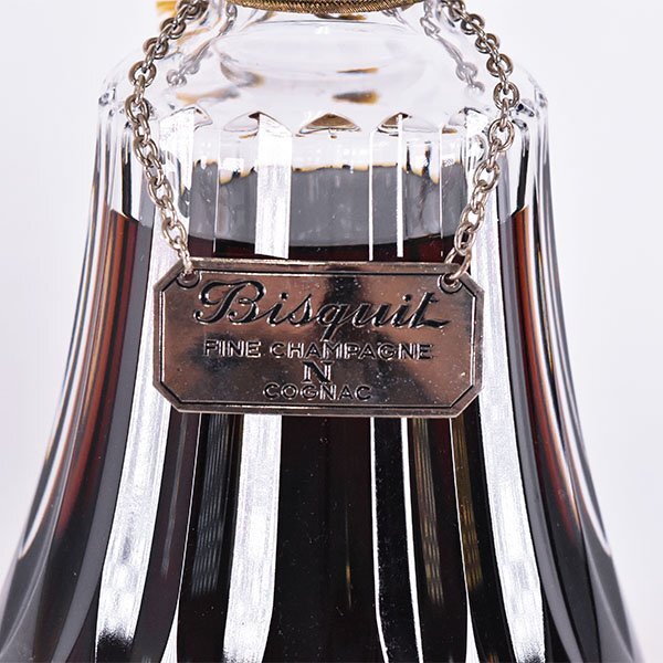 ☆ビスキー ナポレオン バカラ クリスタル ＊替栓付 ※ 700ml 40% コニャック Bisquit BACCARAT COGNAC  J140115 - その他