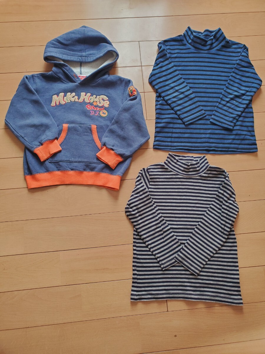 110サイズトップスセット★ミキハウスUNIQLO含む★幼稚保育園