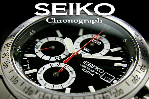海外限定生産逆輸入モデル【SEIKO】セイコー1/20秒高速クロノ