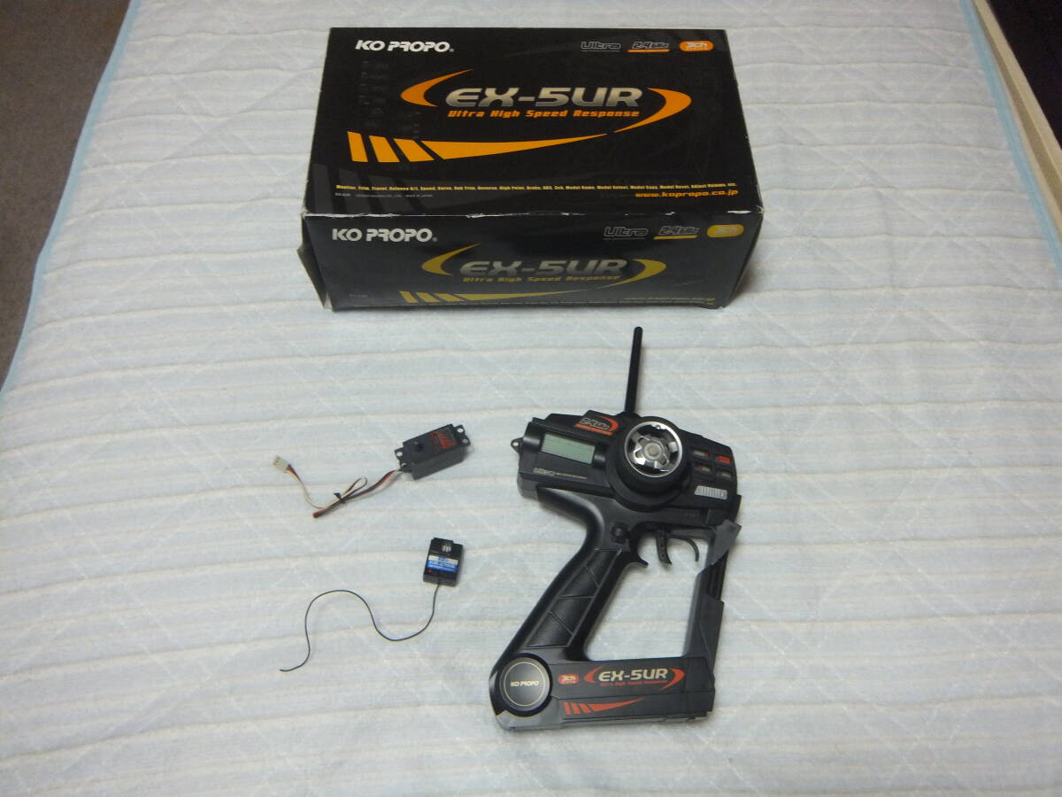 KO PROPO EX-5UR 送信機 + KR-210S 受信機3個セット KO PROPO 送信機EX-5UR 3CH 2.4GHz 受信機KR-210S サーボPDS