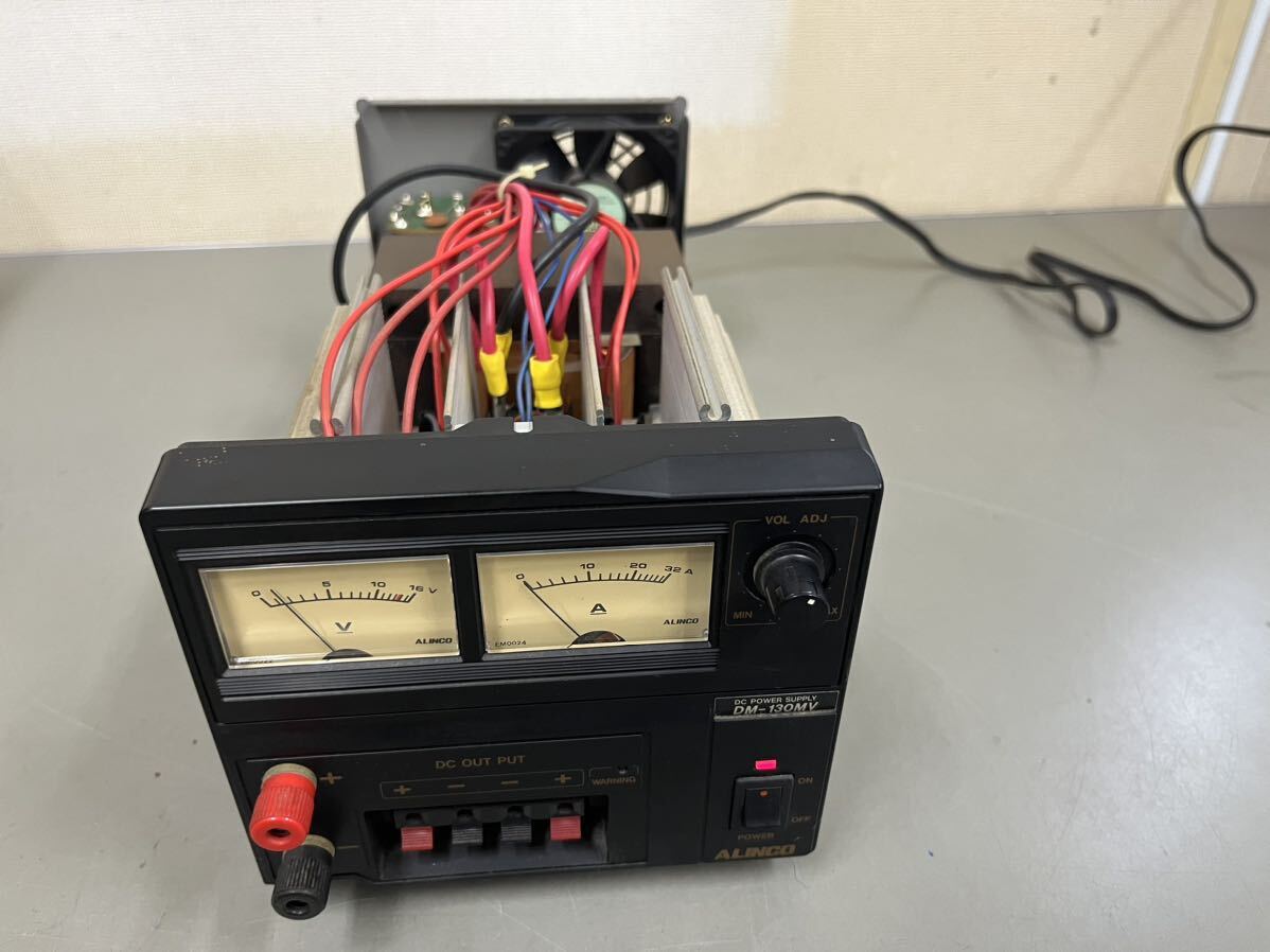 ◆ALINCO DM-130MV 安定化電源 アマチュア無線 ALINCO DM-130MV 直流安定化電源 アマチュア無線 アルインコ/80