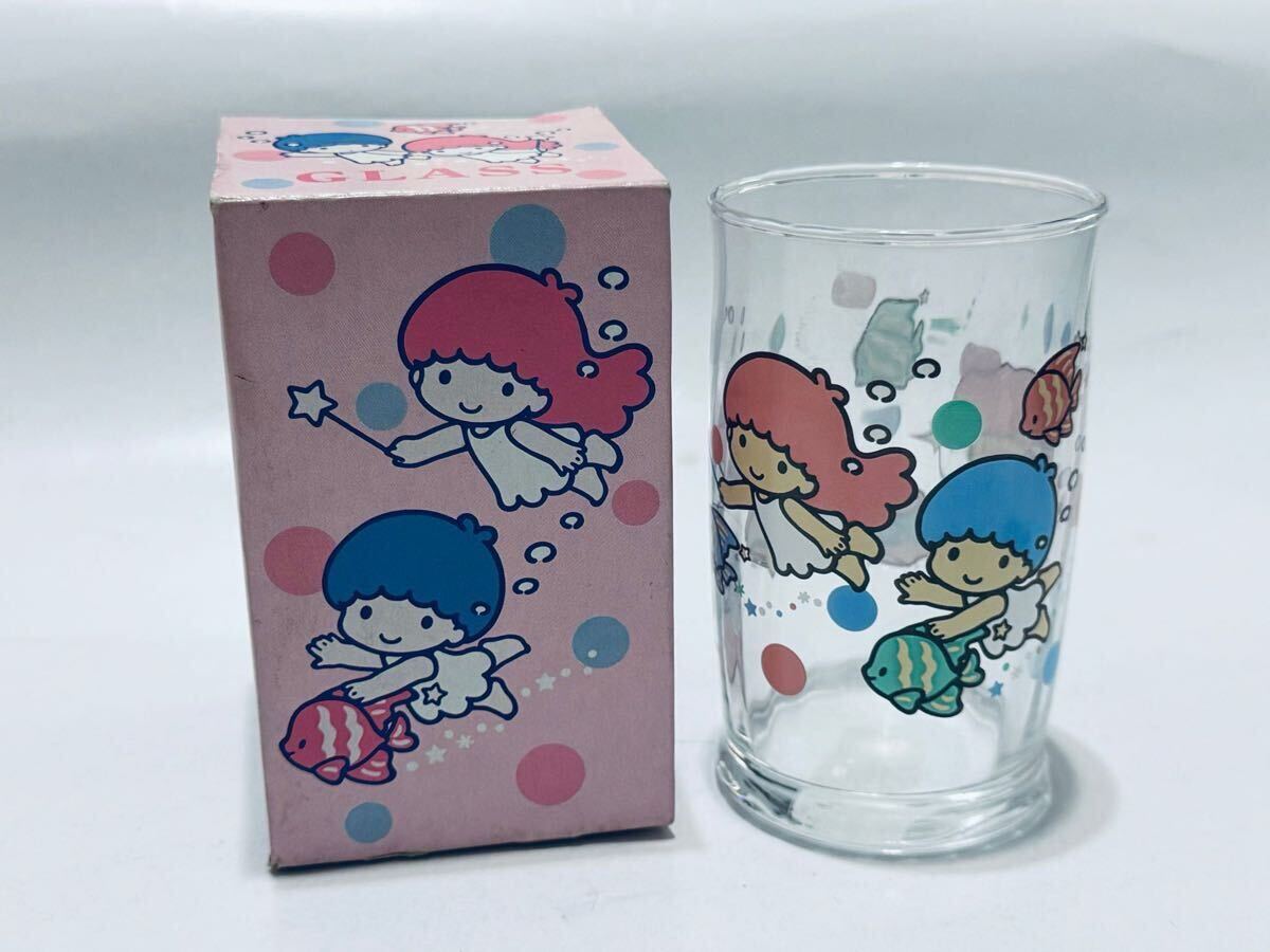 【新品未使用】 Little Twin Stars リトルツインスターズ グラス キキララ サンリオ SANRIO YJP0071 1992年製