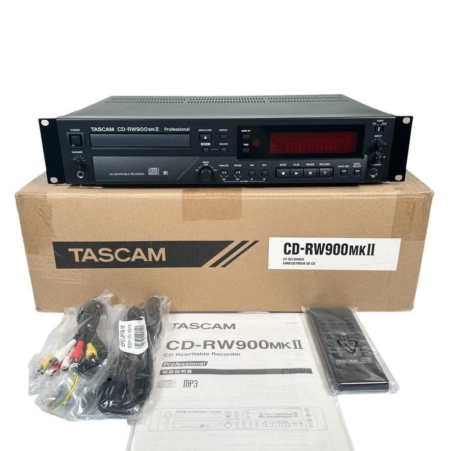 2020年製・優良中古品 TASCAM CDレコーダー CD-RW900MK2 優良中古品・2020年製・元箱/新品リモコン付属 TASCAM CD