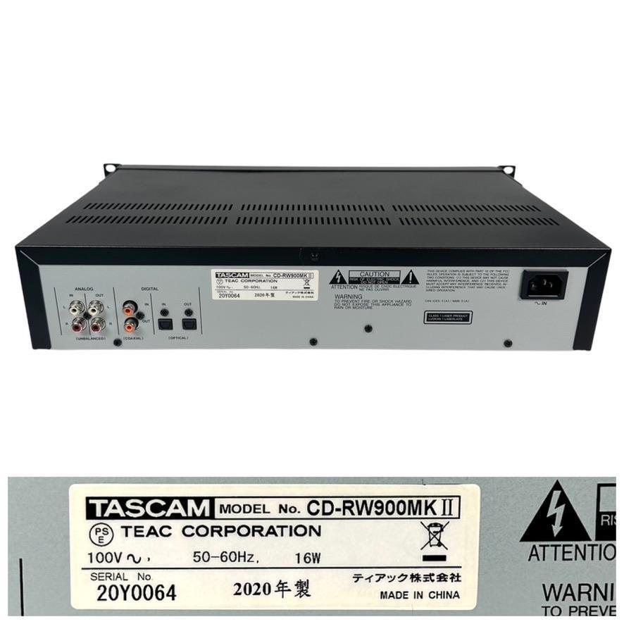 2020年製・優良中古品 TASCAM CDレコーダー CD-RW900MK2