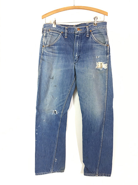 古着 60s USA製 Blue Bell MAVERICK ダメージ インディゴ デニム 古着 60s USA製 Blue Bell MAVERICK ダメージ インディゴ デニム