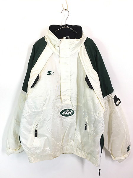 古着 90s STARTER NFL New York Jets ジェッツ 2way ハーフ 古着 90s STARTER NFL New York Jets ジェッツ 2way ハーフ