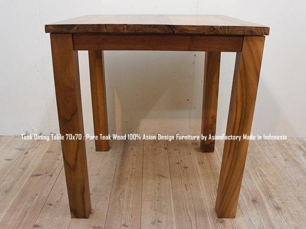 オールドチーク無垢材 ダイニングテーブル70cm×70cmNA 正方形 オールドチーク無垢材 ダイニングテーブル70cm×70cmNA 正方形