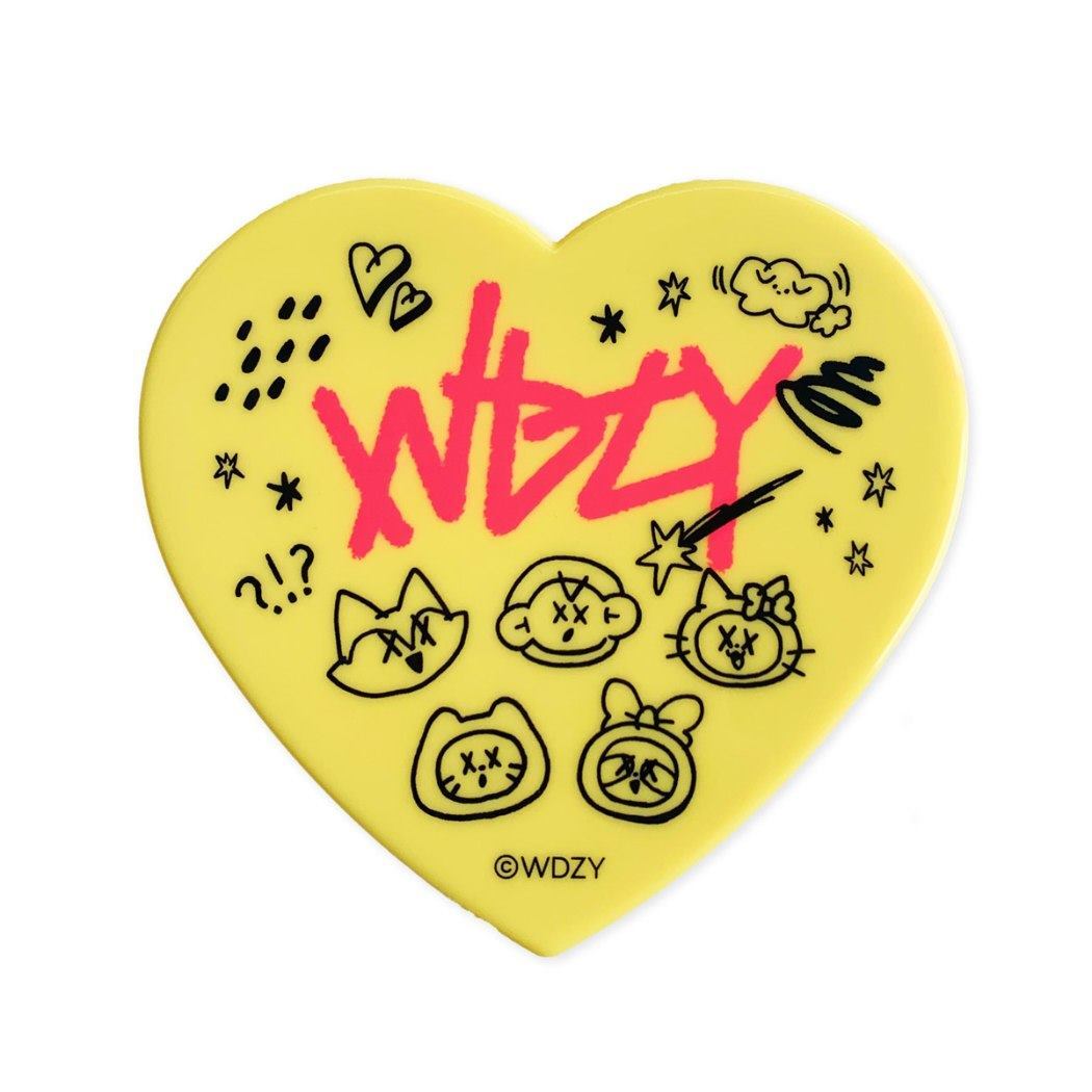 WDZY 手鏡 ミラー イエロー LINE FRIENDS エスケイジャパン コスメ雑貨 プレゼント 男の子 女の子 ギフト バレ