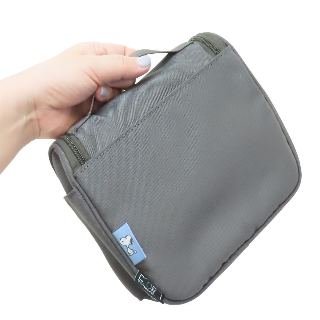 スヌーピー 撥水吊り下げポーチ トラベルポーチ DGY ピーナッツ キャラクター_画像2