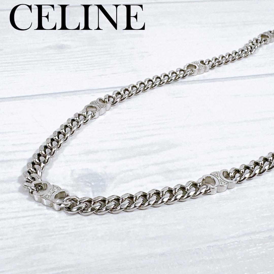 CELINE セリーヌ チェーンネックレス 460UR6BRA シルバー CELINE セリーヌ チェーンネックレス 460UR6BRA シルバー
