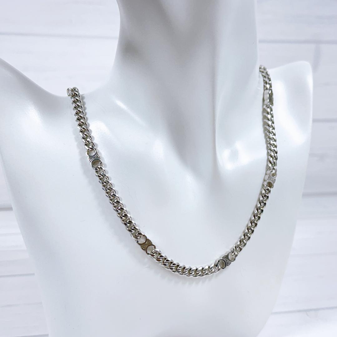 CELINE セリーヌ チェーンネックレス 460UR6BRA シルバー CELINE セリーヌ チェーンネックレス 460UR6BRA シルバー