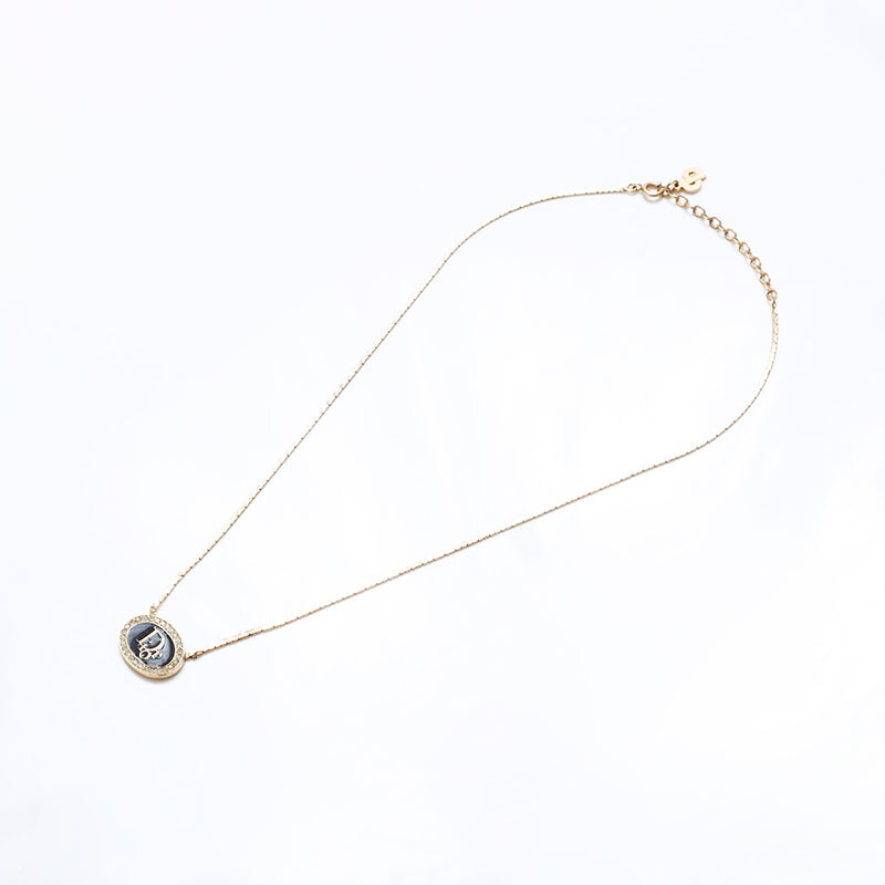  Christian Dior Christian Dior колье Vintage стразы Gold 