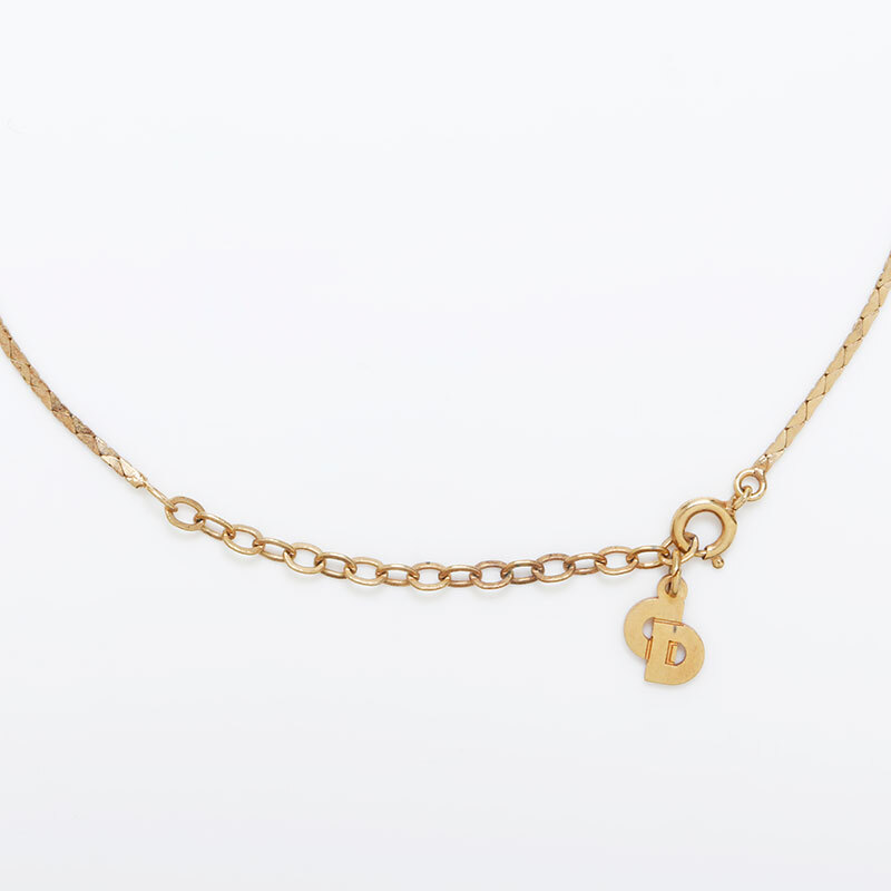  Christian Dior Christian Dior колье Vintage стразы Gold 