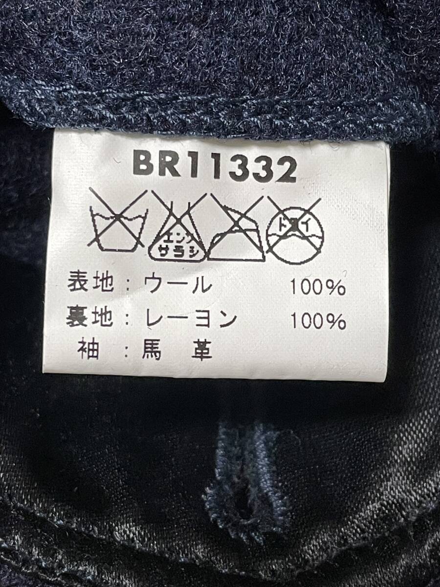 未使用品 L BUZZ RICKSON'S バズリクソンズ BR11332 U.S.NAVY FLIGHT INSTRUCTOR JACKET フライト ジャケット 袖レザー ホースハイド 馬革