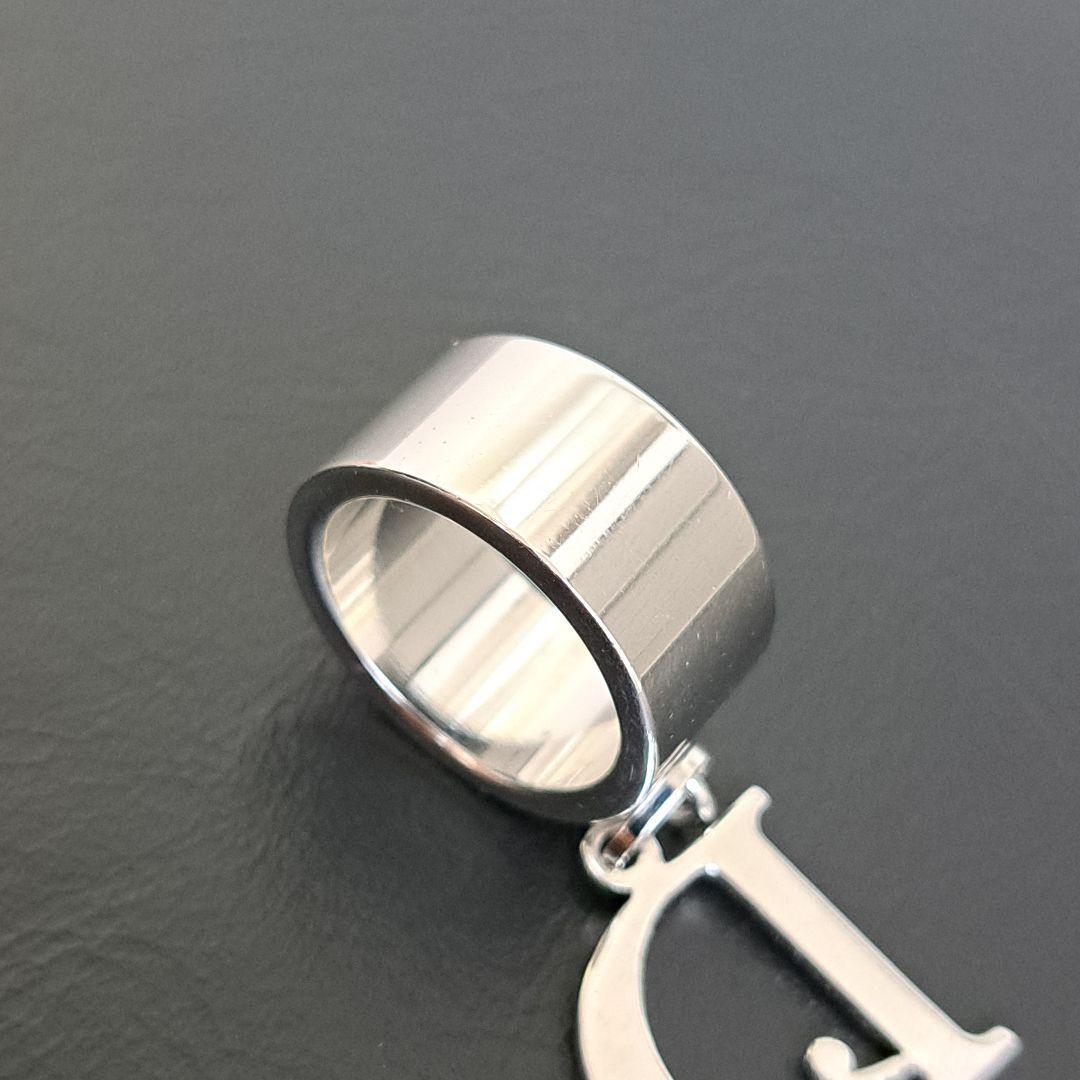 美品 Dior ディオール 指輪 リング ロゴ シルバー スイング 美品 Dior ディオール 指輪 リング ロゴ シルバー スイング