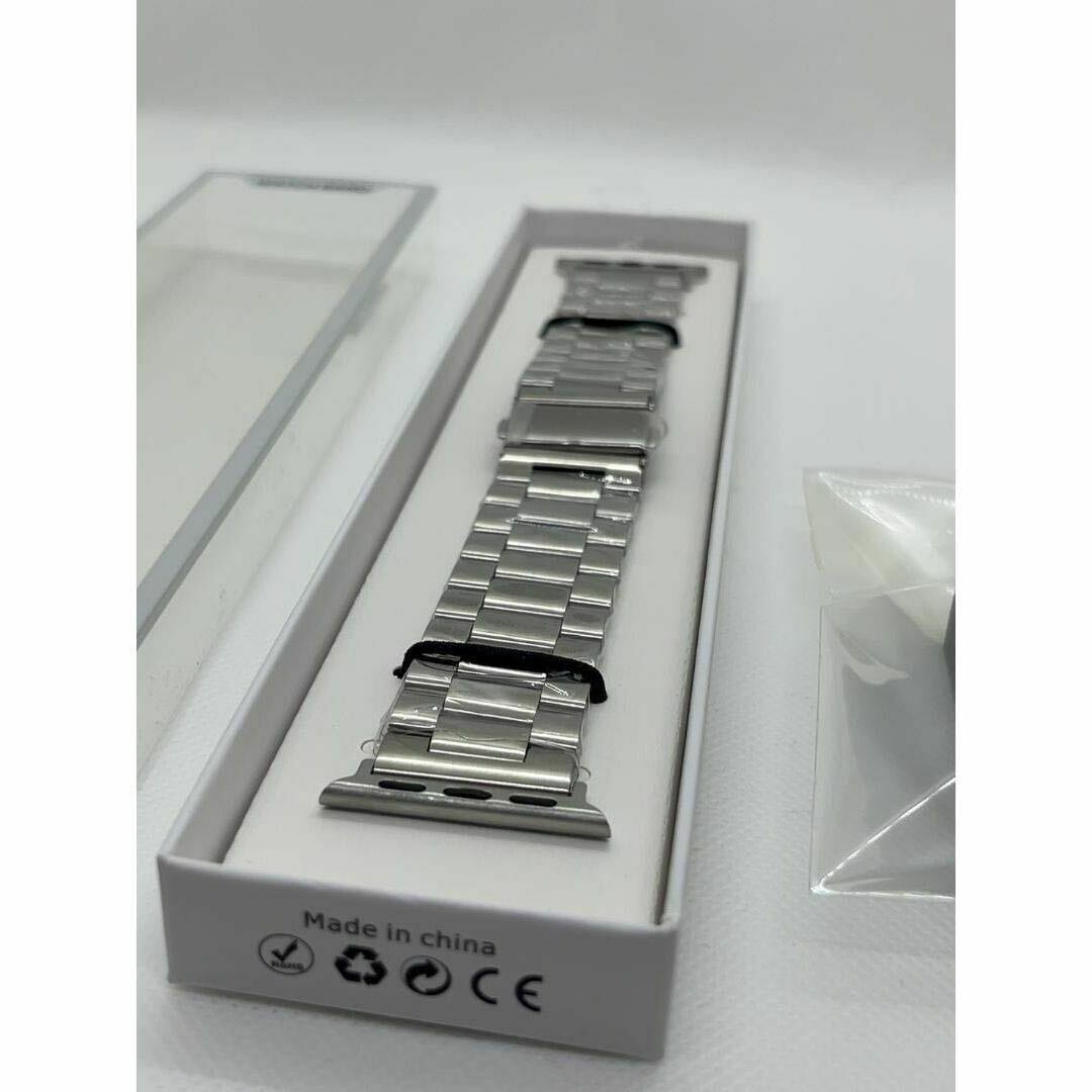 高級感ステンレスベルト＊アップルウォッチ＊バンドケース　コマ調節具付_画像3