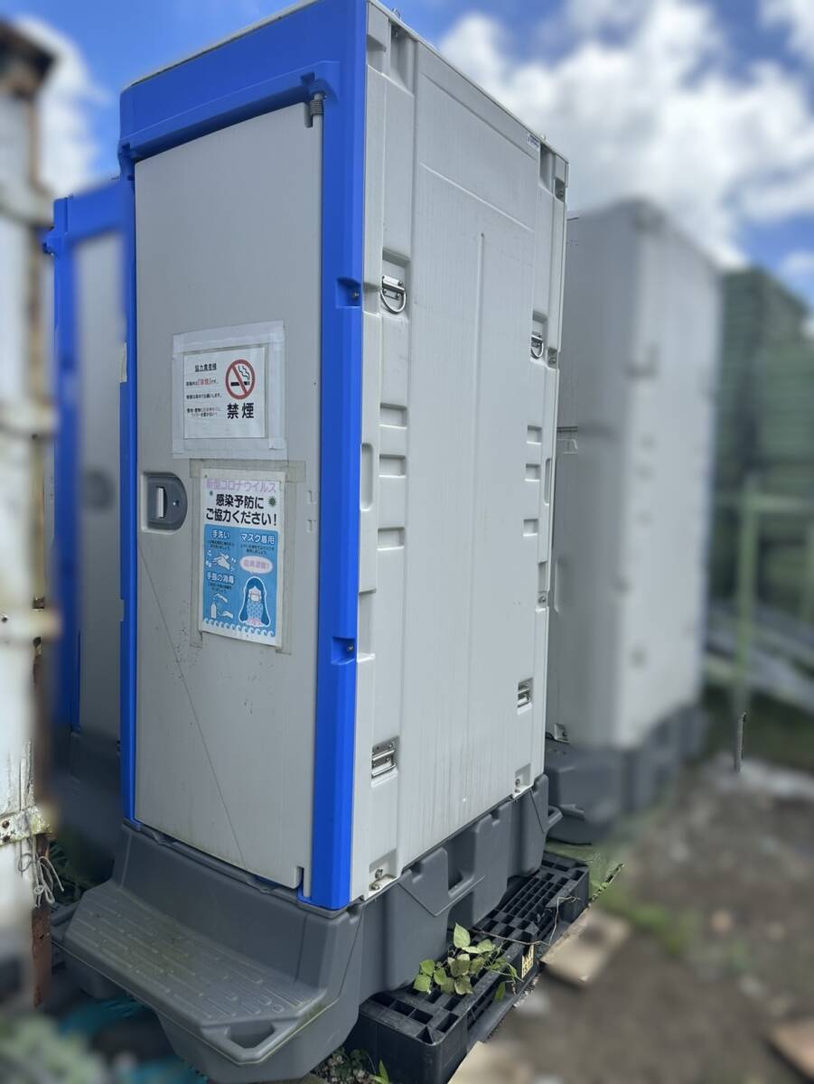 ○○中古 仮設トイレ ポンプ式簡易水洗 兼用和式 TU-iXF4 ○○中古 仮設トイレ ポンプ式簡易水洗 兼用和式 TU-iXF4