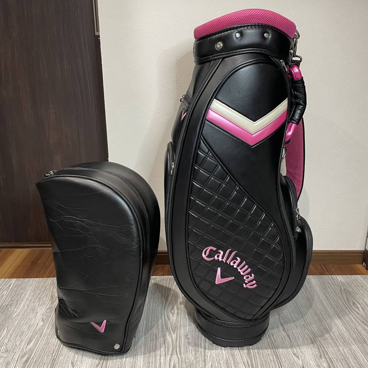 キャディバッグ】Callaway・キャロウェイ ブラック×ピンク キャディバッグ】Callaway・キャロウェイ ブラック×ピンク