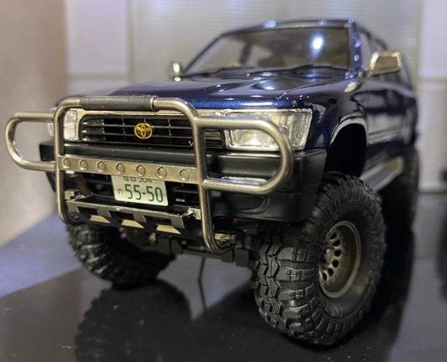 1/24 アオシマ トヨタ VZN130G ハイラックスサーフ 完成品 ジャンク 4×4 リフトアップ