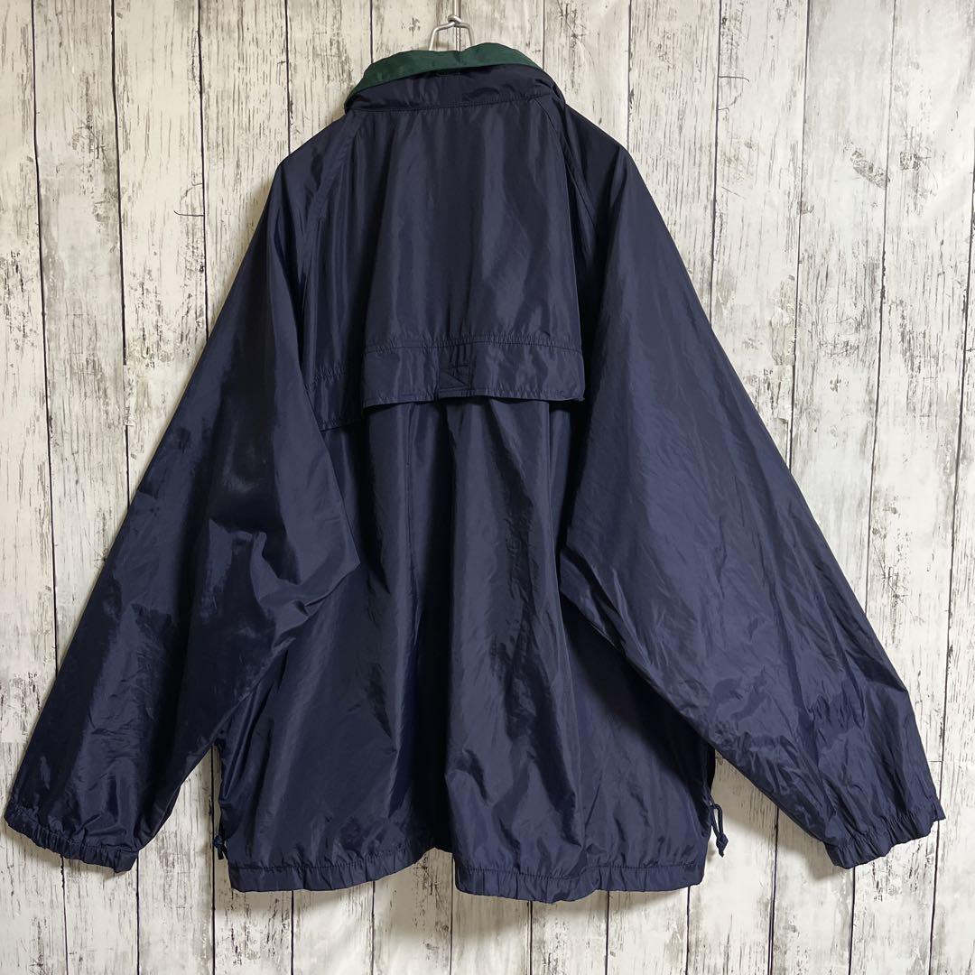 90's エディーバウアー 白タグ ナイロンジャケット XL 紺 90's エディーバウアー 白タグ ナイロンジャケット XL 紺
