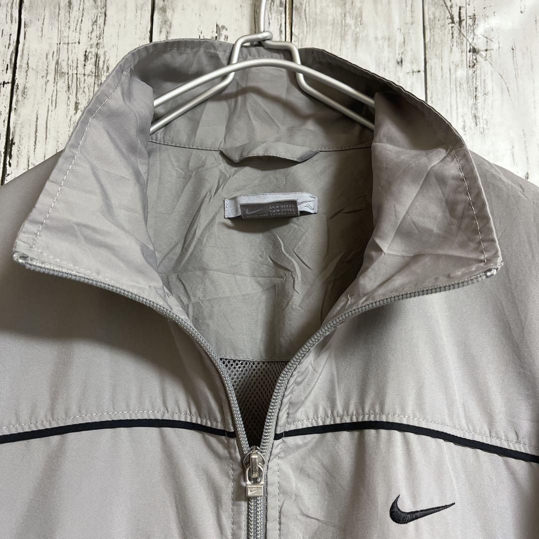 00's NIKE ナイキ ナイロンジャケット L グレー ワンポイント 00's NIKE ナイキ ナイロンジャケット L グレー ワンポイント