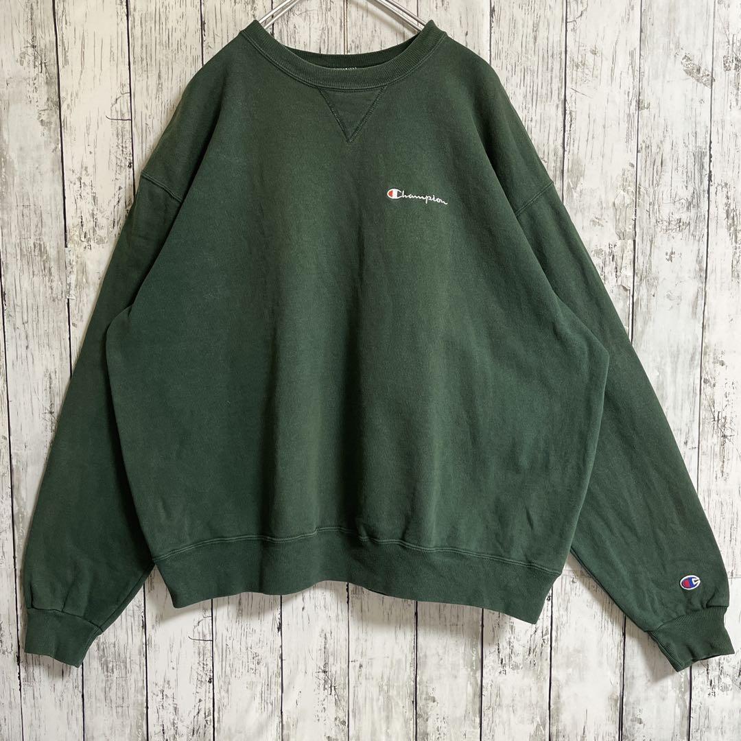 90's Champion チャンピオン 青タグ スウェット 2XL 緑 グリーン 90's Champion チャンピオン 青タグ スウェット 2XL 緑 グリーン