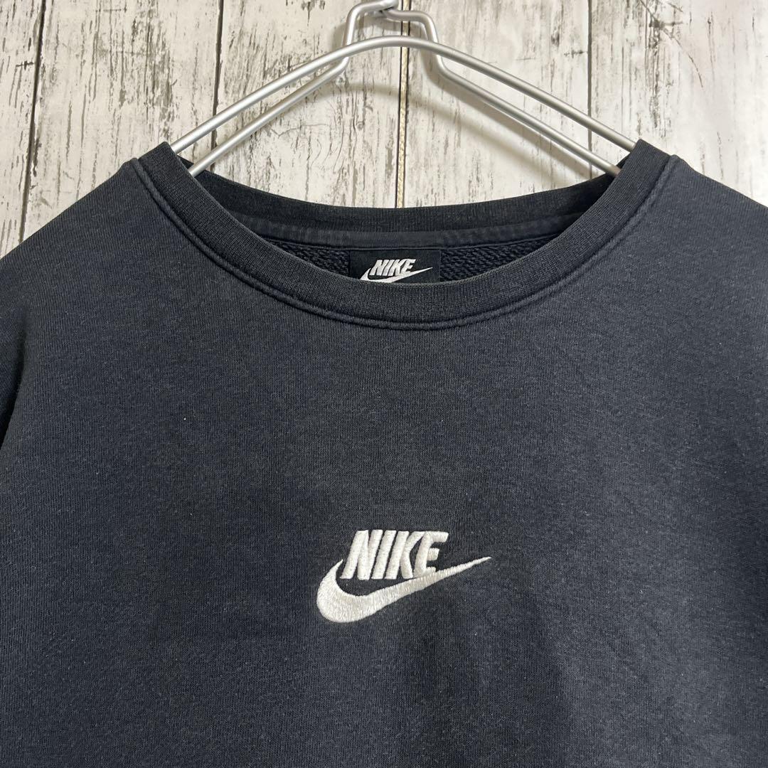 NIKE ナイキ スウェット トレーナー L 黒 ブラック ワンポイント NIKE ナイキ スウェット トレーナー L 黒 ブラック ワンポイント