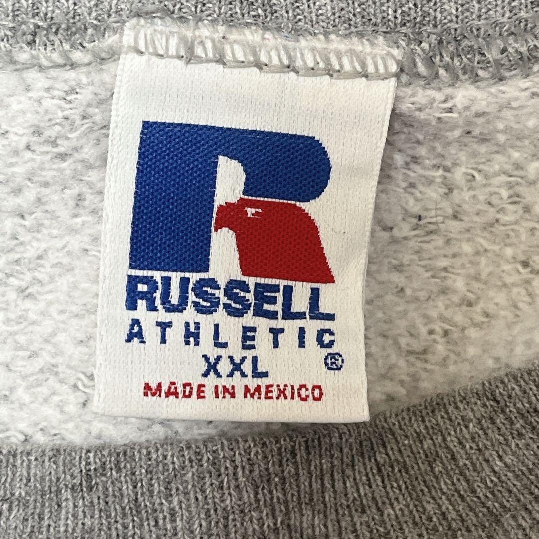 90's RUSSELL ラッセル スウェット トレーナー 2XL グレー 前V 90's RUSSELL ラッセル スウェット トレーナー 2XL グレー 前V