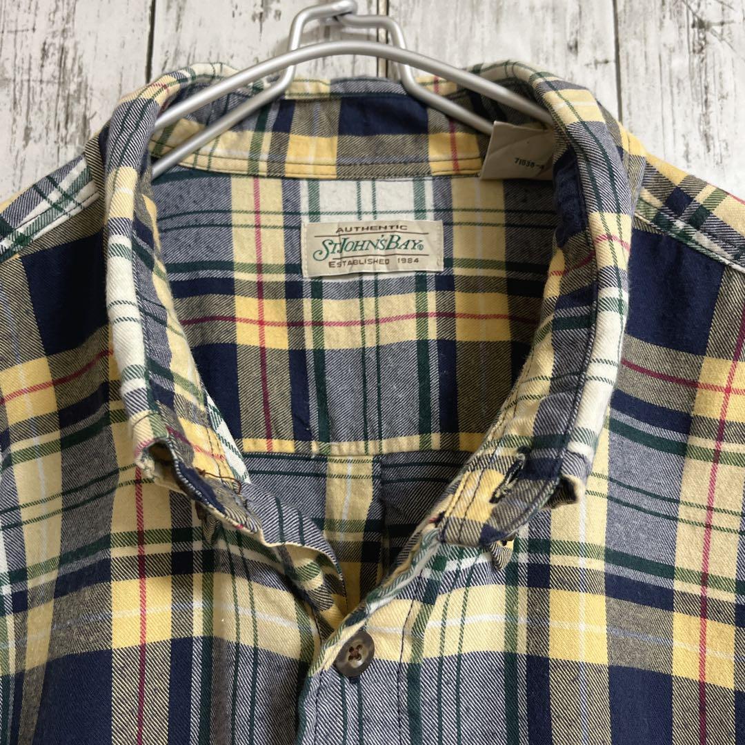 90's ST JOHN'S BAY セントジョンズベイ 長袖 ネルシャツ 2XL 90's ST JOHN'S BAY セントジョンズベイ 長袖 ネルシャツ 2XL