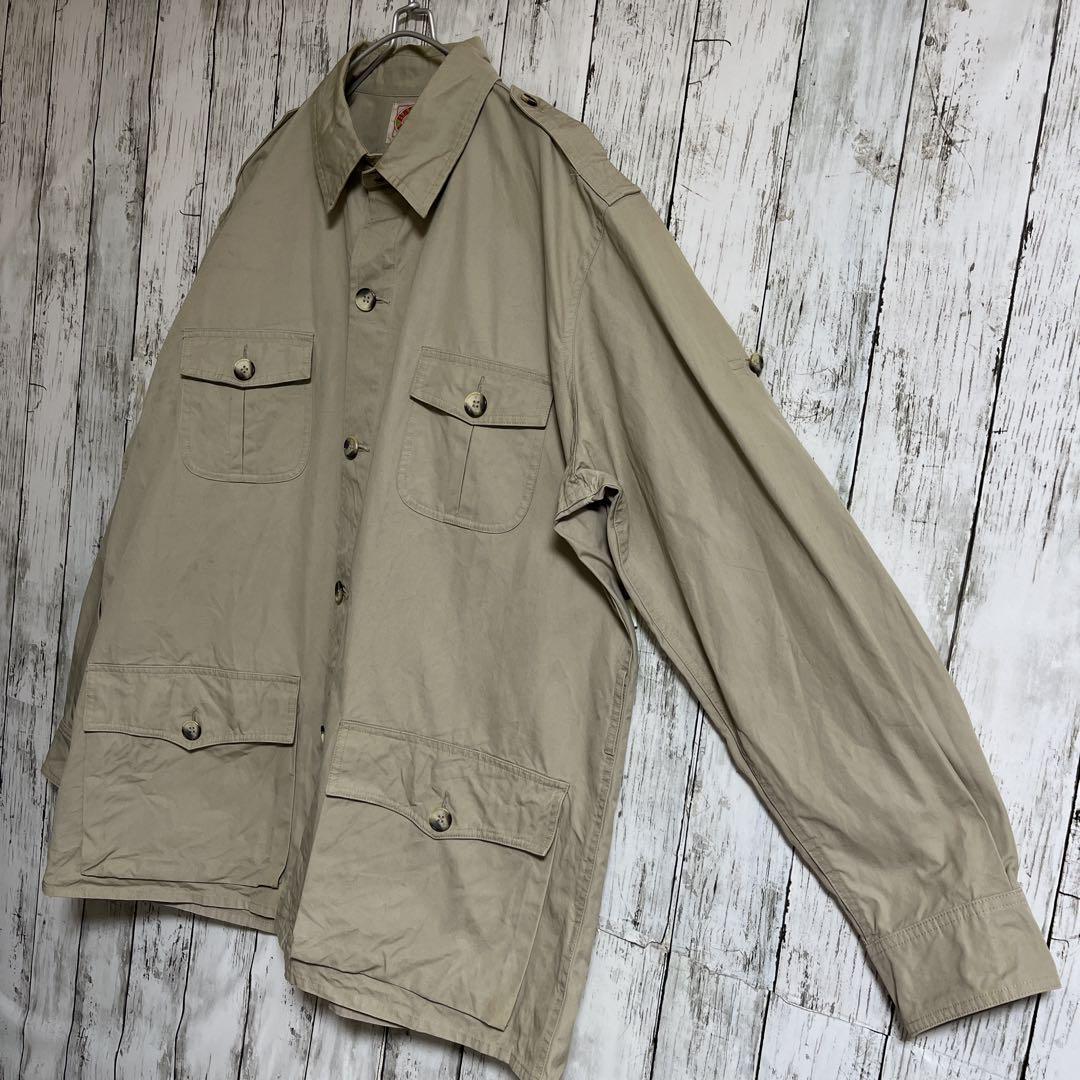 80's バナナリパブリック バナリパ サファリジャケット 2XL 80's バナナリパブリック バナリパ サファリジャケット 2XL