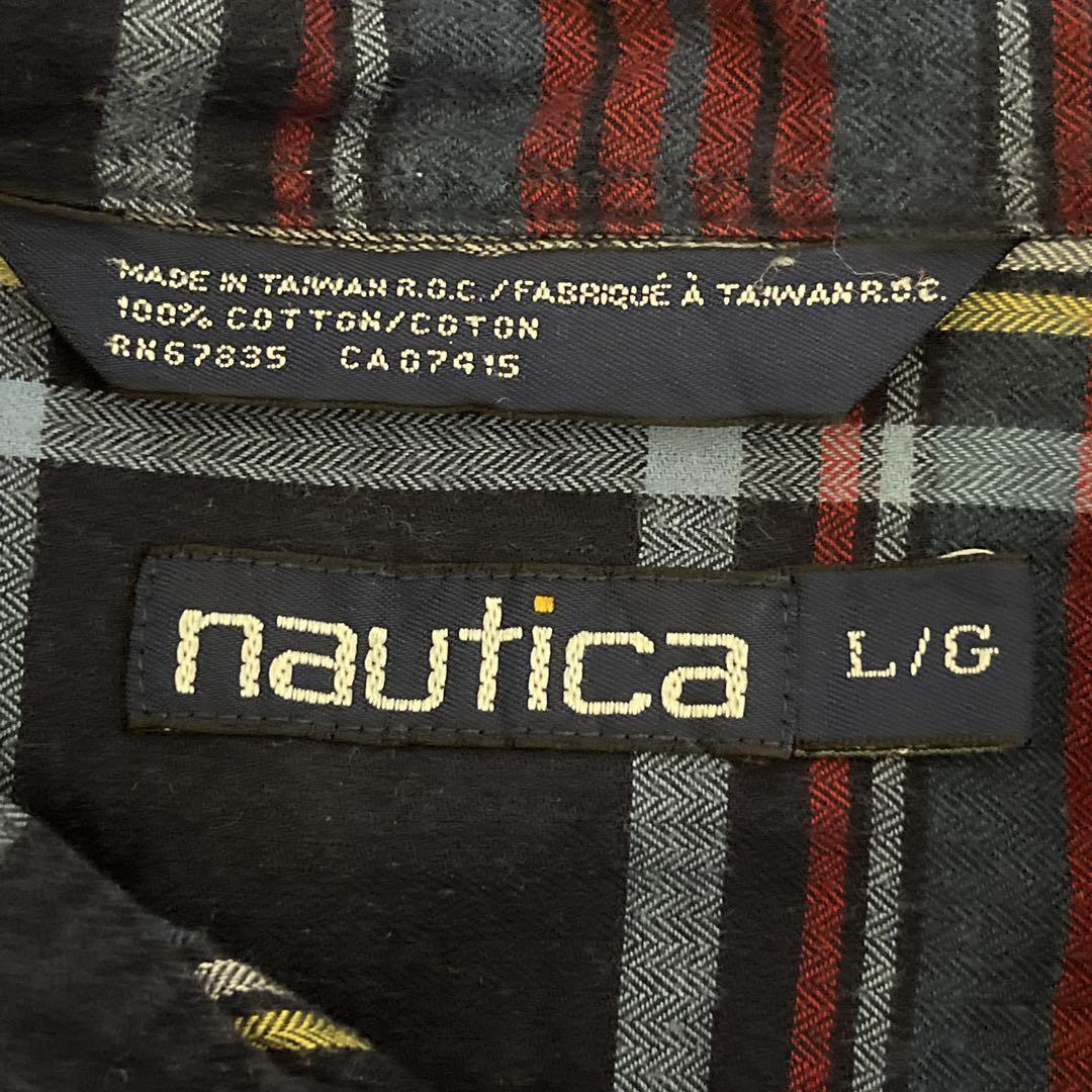 90's nautica ノーティカ ネルシャツ 長袖 XL チェック ワン 90's nautica ノーティカ ネルシャツ 長袖 XL チェック ワン