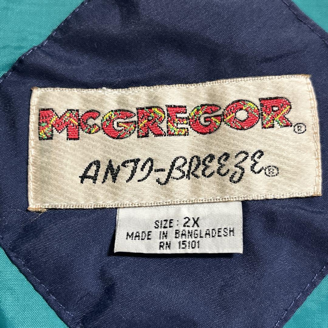 90's MsGREGOR マクレガー ナイロンジャケット 2XL 紺 ネイビー 90's MsGREGOR マクレガー ナイロンジャケット 2XL 紺 ネイビー