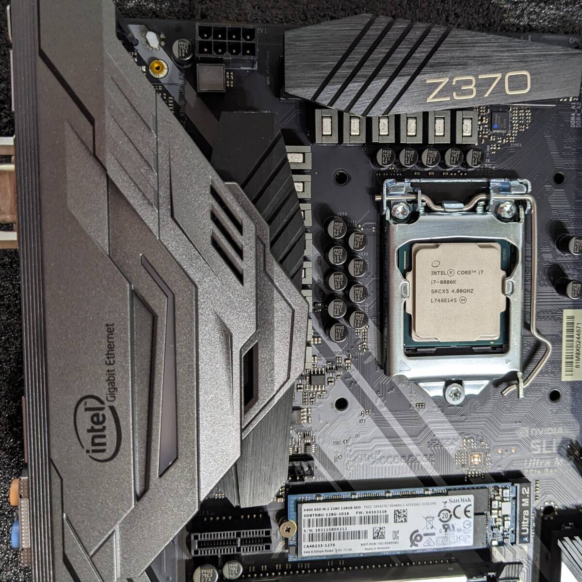 【中古】ASRock Z370 Extreme4 + CPU(i7 8086K)、メモリ(4GB)SSD(128GB)セット 【中古】ASRock Z370 Extreme4 + CPU(i7 8086K)、メモリ(4GB)SSD(128GB)セット