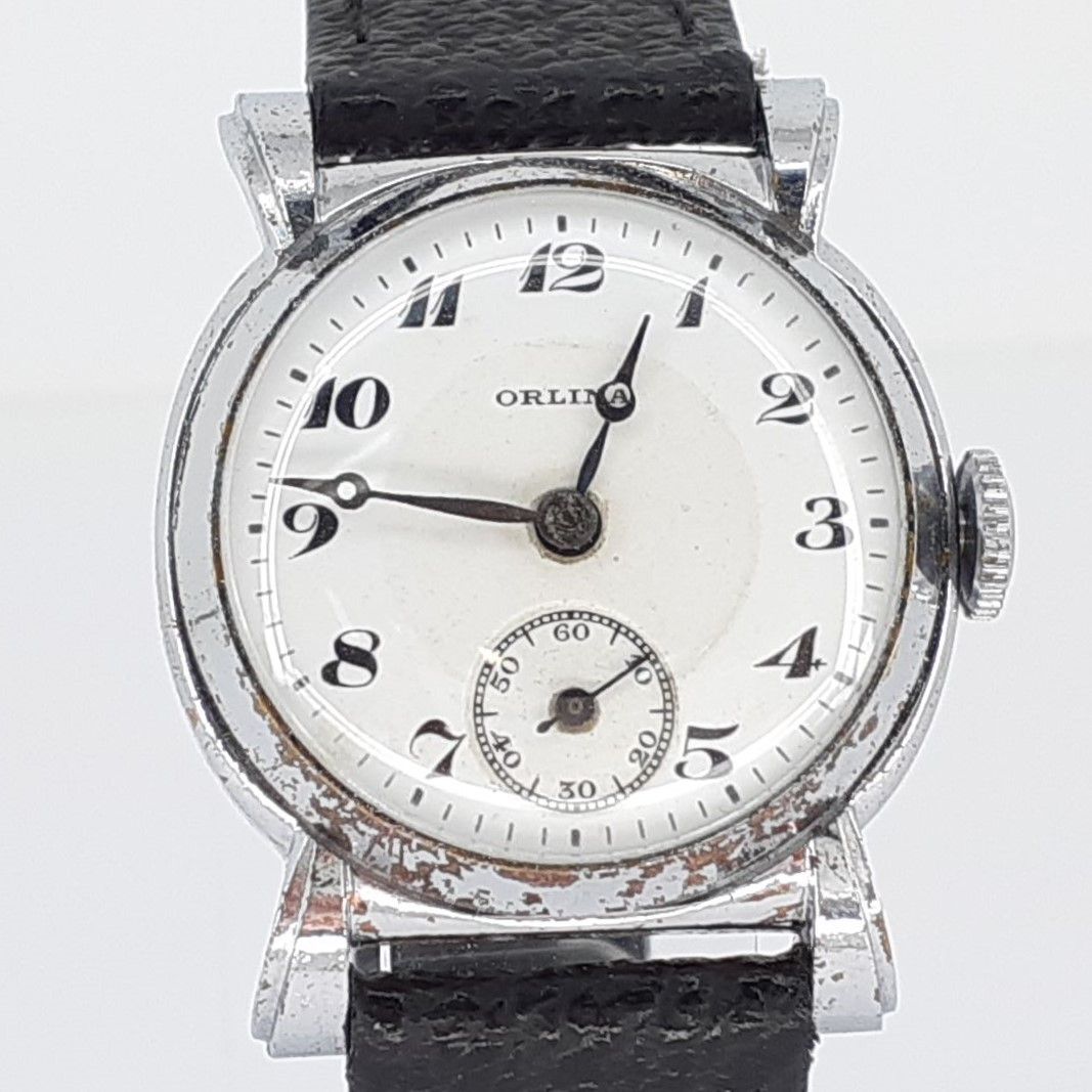 2024年激安 ORLINA 手巻き スモール ホーローダイアル 腕時計 レディース アナログ(手巻き)