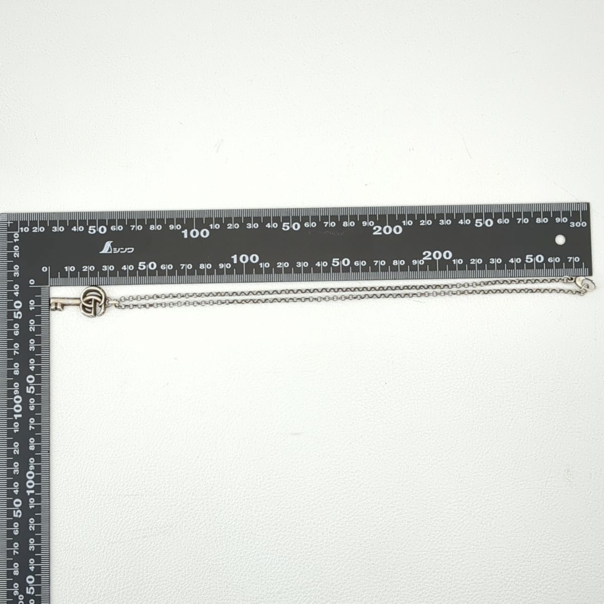 グッチ ネックレス ダブルGキー シルバー925 15.1g 49cm グッチ ネックレス ダブルGキー シルバー925 15.1g 49cm
