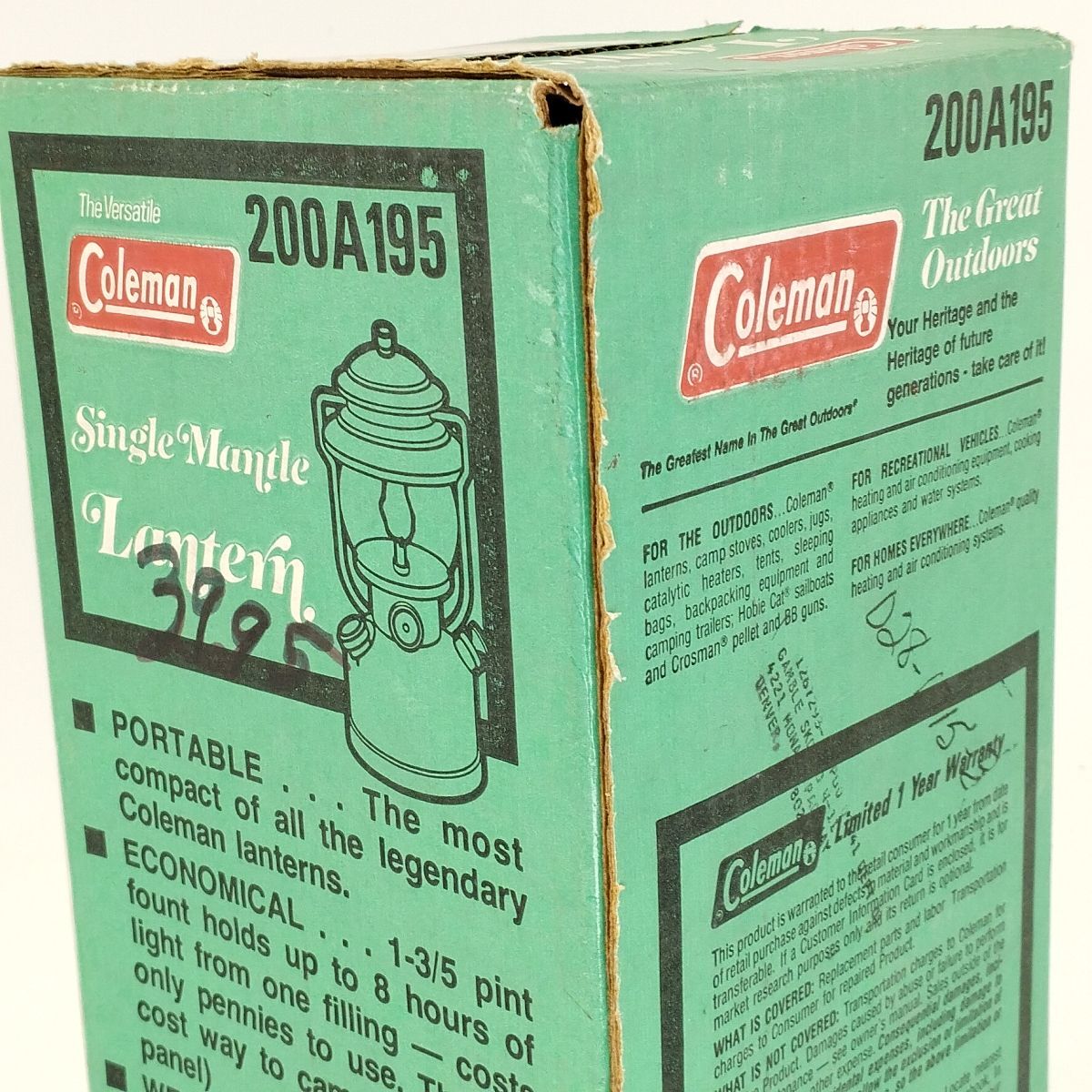 元箱未開封品 Coleman コールマン 200A195 ガソリンランタン 元箱未開封品 Coleman コールマン 200A195 ガソリンランタン