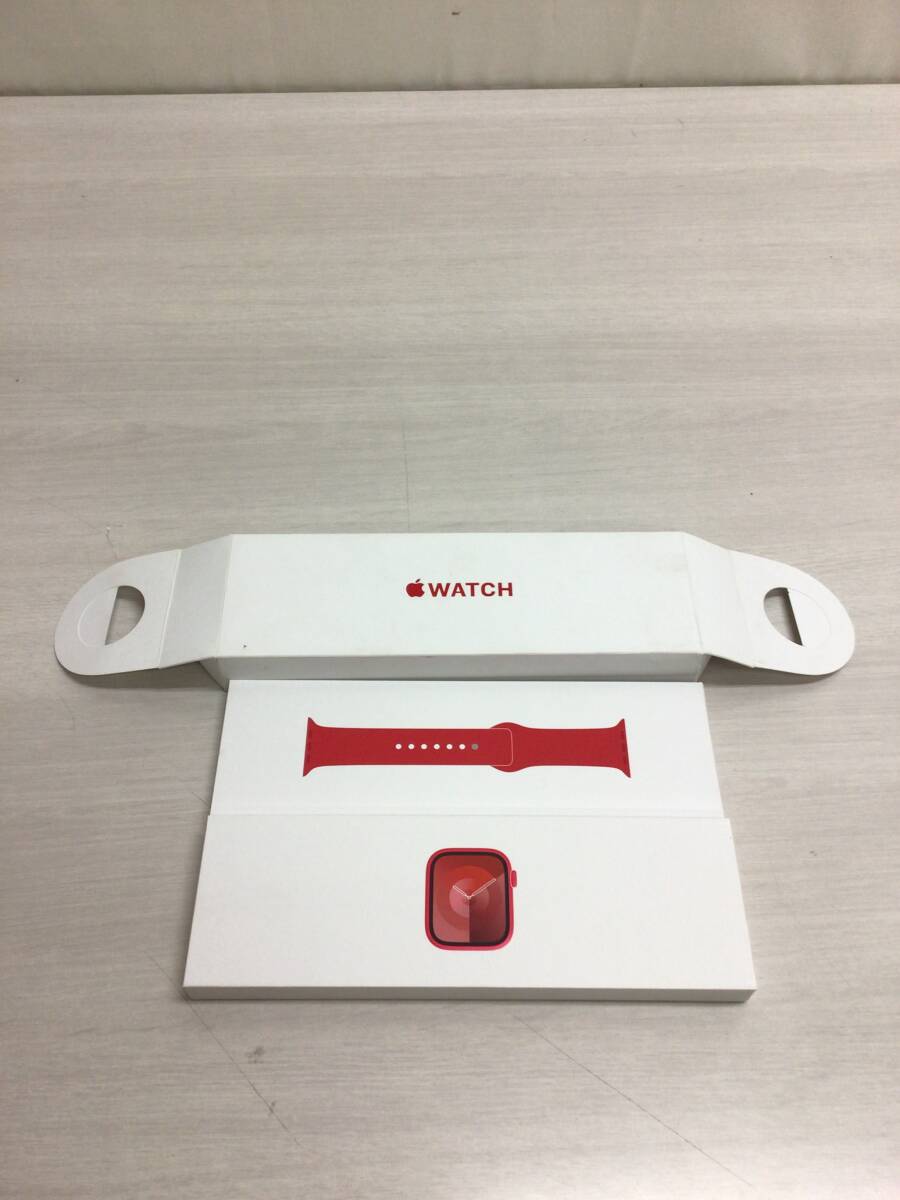 1円スタート　中古品　AppleWatch　Series9　45mm　MRYG3J/A　REDスポーツバンド　Ｒ621