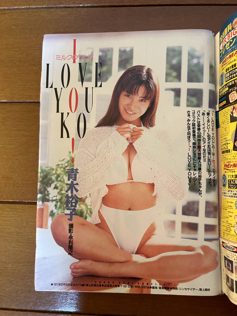 雑誌】週刊 ヤングサンデー 1996年9月5日号 青木裕子,PUFFY 雑誌】週刊 ヤングサンデー 1996年9月5日号 青木裕子,PUFFY