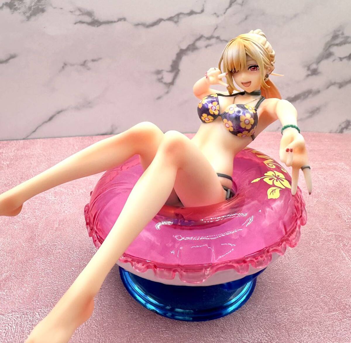 その着せ替え人形は恋をする ☆ Aqua FLoat Girls 喜多川海夢 美少女 ビキニ 水着 リペイントフィギュア リメイク マリン_画像3